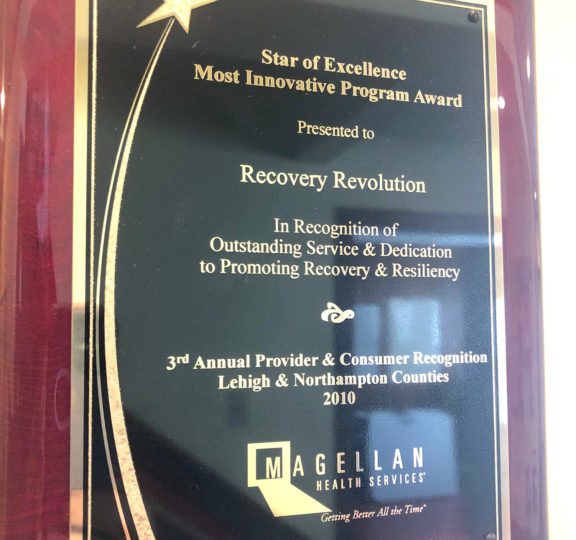 Recovery Revolution Awarded the "Star of Excellence" Award for "Most Innovative Program"